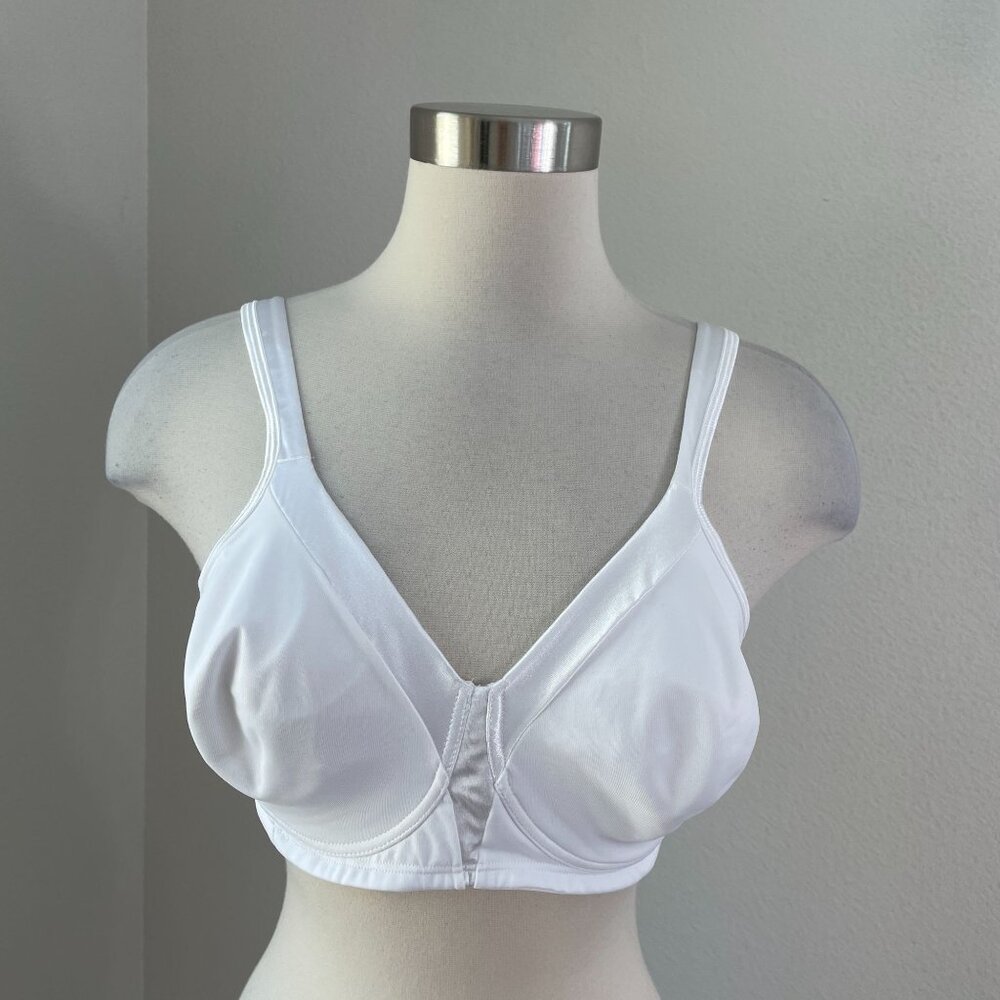 NEW Playtex 18 Hour Womens 40B‎ White Wireless Full Cover Bra Breathable Comfort